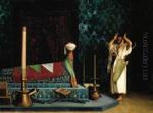 Prayer At The Sultan's Tomb by Jean-Leon Gerome