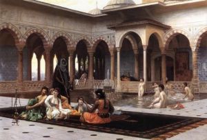 The Terrace Of The Seraglio by Jean-Leon Gerome