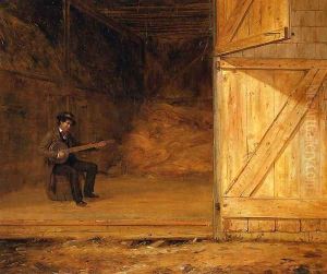 The Banjo Player in the Barn by William Sidney Mount