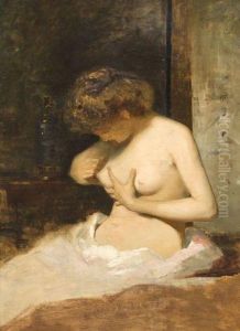 Jeune Femme A Sa Toilette