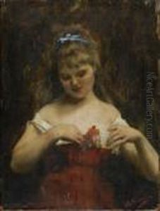 Jeune Fille Aux Fleurs by Henri Gervex