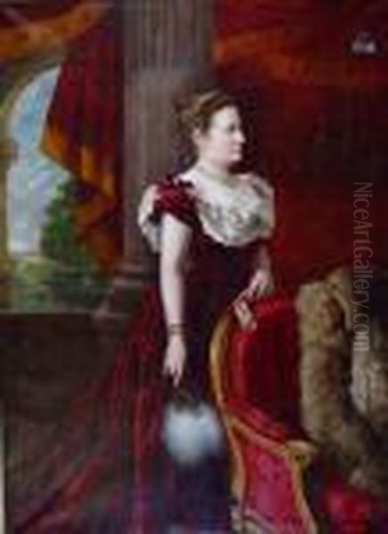 Portrait De Femme A L'eventail - view 1