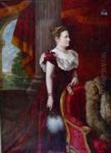 Portrait De Femme A L'eventail Portrait De Femme A L'eventail