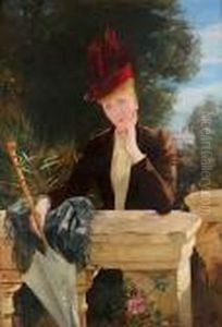 Portrait De Marie-clothilde De Faret Legrand, Comtesse De Fournes by Henri Gervex