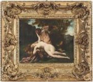 Satyr Und Manade. by Henri Gervex