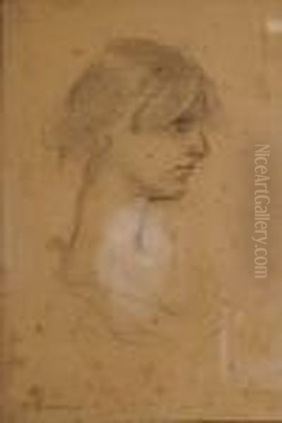 Portrait De Jeune Fille De Profil - view 1