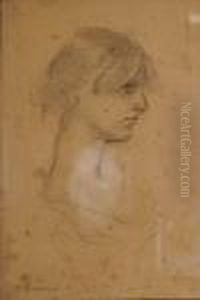 Portrait De Jeune Fille De Profil by Henri Gervex