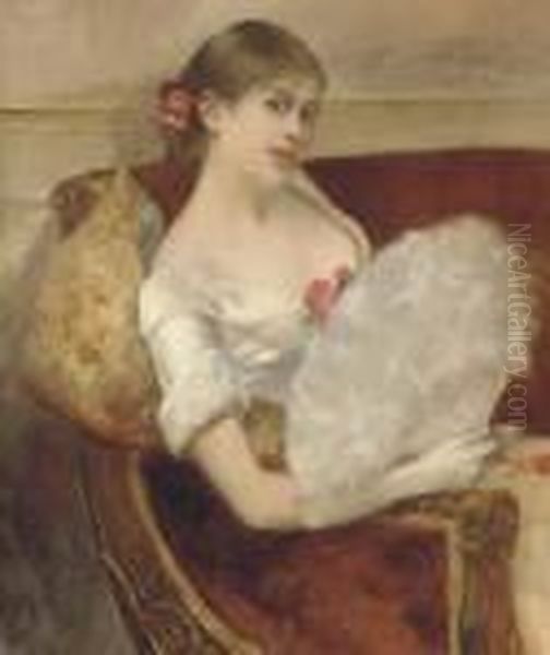 Femme A L'eventail - view 1