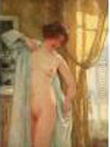 A Sa Toilette - Femme Nue Dans Un Interieur