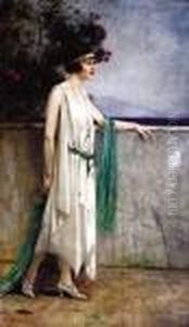 Jeune Femme En Bord De Mer 1922 by Henri Gervex