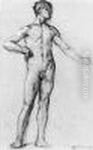 Academie Masculine En Pieds. by Henri Gervex