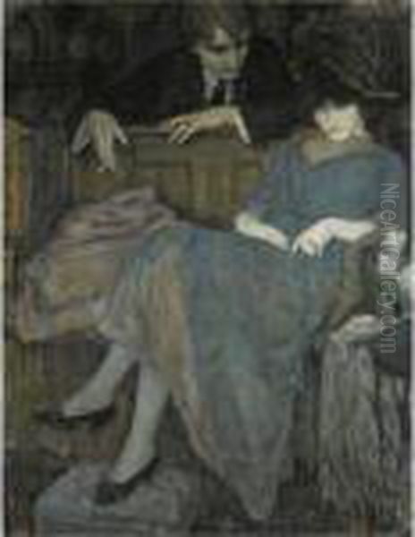 The Flirtation (an Gestel And The Violinist Dirk Gootjes) - view 1