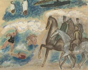 Horseriders On The Beach