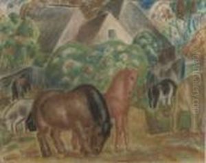Farm With Horses In Vlaanderen