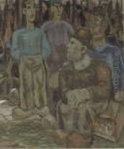 Fishermen, Spakenburg by Leo Gestel