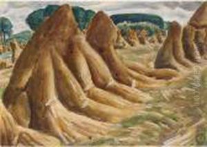 Landscape With Haystacks
