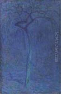 Boom In Maanlicht (de Blauwe Boom)