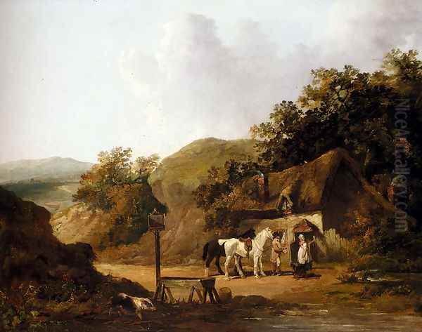 Taking Refreshments Outside A Village Inn - view 1