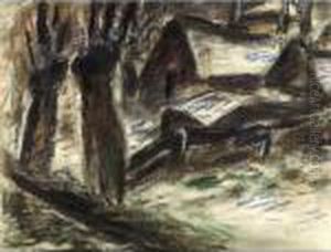 A Farm In A Winter Landscape