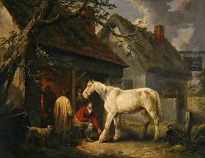 A Farriers Shop or The Farriers Forge 1793