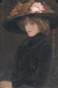 Portrait Of An Elegant Lady With A Hat