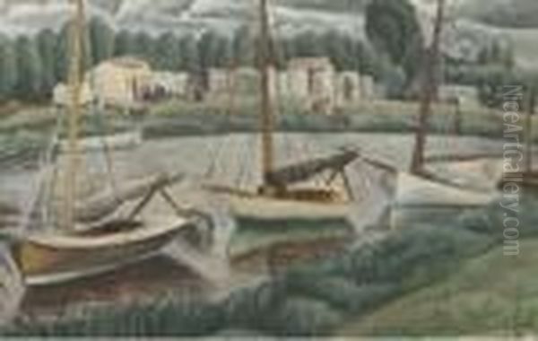 Sailing Boats In A Canal - view 1