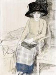 Elegant Lady With A Hat Smoking A Cigarette