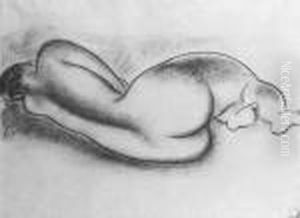 A Reclining Nude Seen From The Back