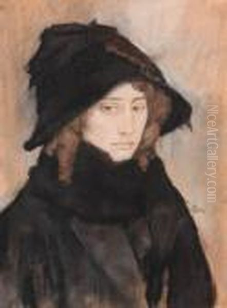Portrait Of An Overtoom, Wife Of The Artist - view 1