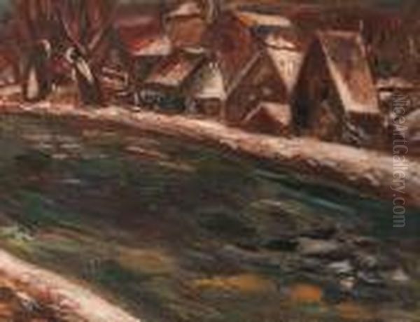 A Village Along A River - view 1