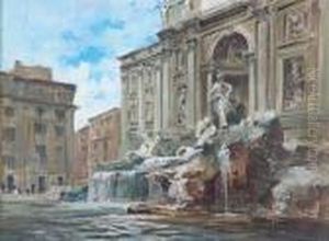 Fontana Di Trevi, Roma by Cesare Gheduzzi