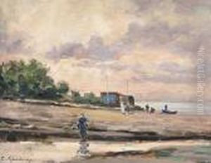 Sulla Spiaggia by Cesare Gheduzzi