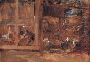 Interno Del Pollaio by Cesare Gheduzzi