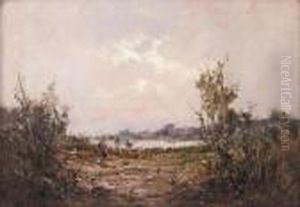 Campagna Piemontese Con Pastori