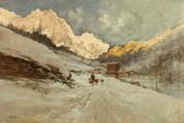 Macugnaga Sotto La Neve - view 1