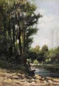 Lavandaie Al Torrente by Cesare Gheduzzi
