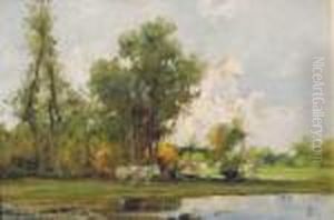 Paesaggio Con Figura E Mandria