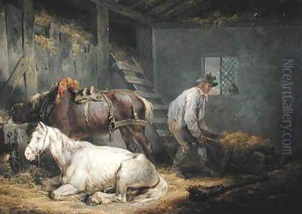 Horses in a Stable 1791 - view 1