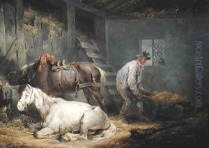 Horses in a Stable 1791