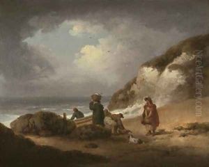 Beach Scene with Fishermen and their Catch by George Morland