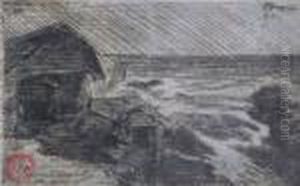 Houses At The Seaside by Petrascu Gheorghe