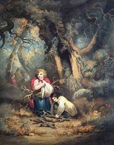 Gathering Wood by George Morland