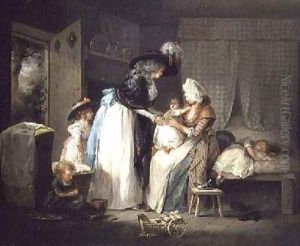 Visit to the child at nurse 1788 by George Morland
