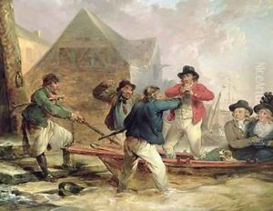 The Pressgang 1790 by George Morland
