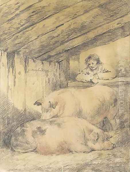 Pigs in a sty - view 1