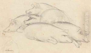 Study of swine by George Morland