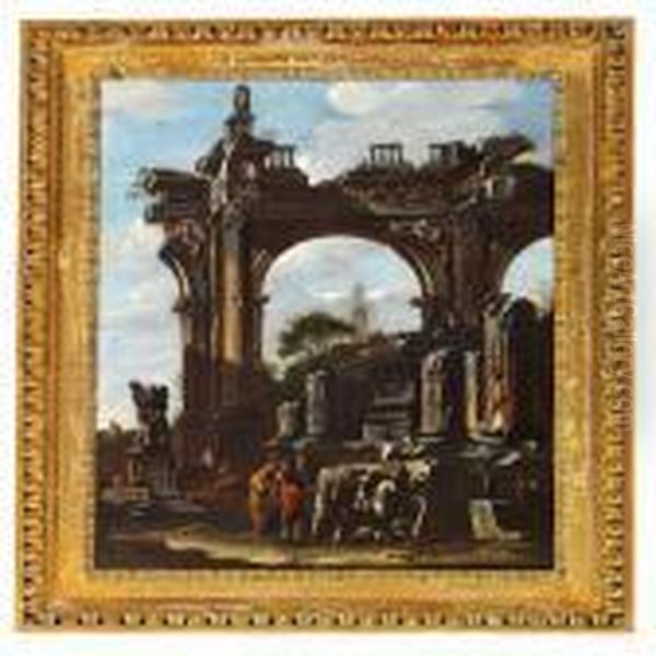Antique Ruins And Figures - view 1
