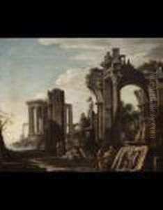Capriccio Architettonico Con Figure