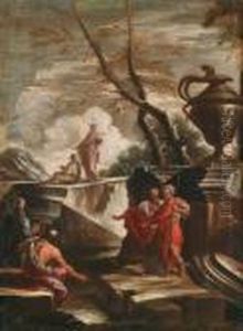Figure Entro Rovine by Giovanni Ghisolfi