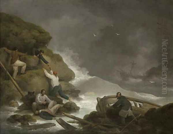 A shipwreck off the Isle of Wight - view 1